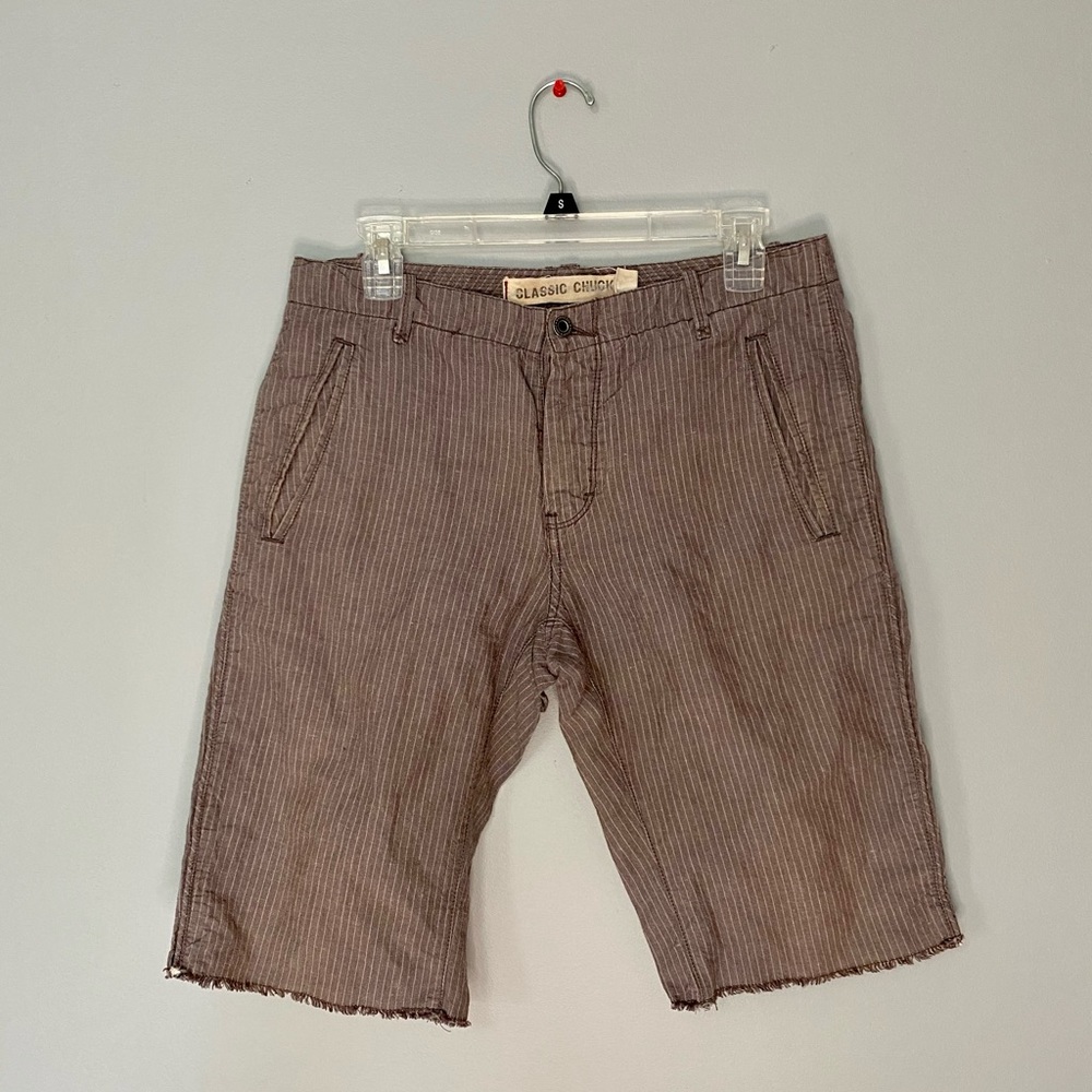 John Varvatos purple/grey stripped shorts size 30